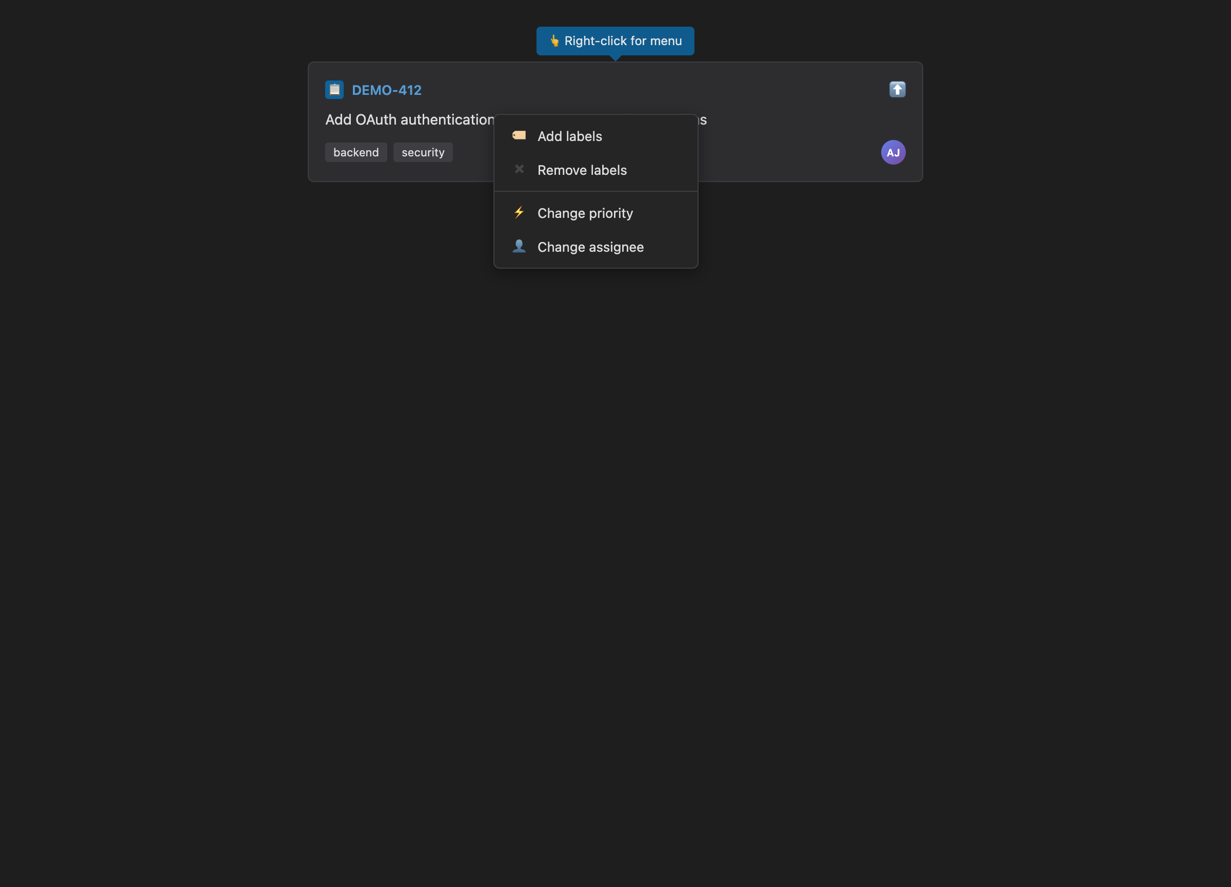 Context Menu